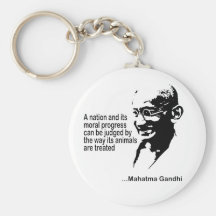 Mahatma Gandhitierrechte Schlüsselanhänger