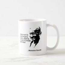 Mahatma Gandhitierrechte Tee Haferl