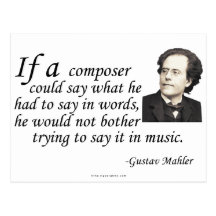 Mahler auf dem Verfassen Postkarte