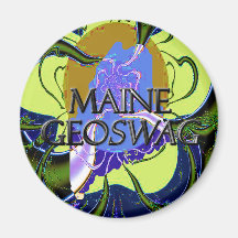 Maine-Staat Geocaching liefert Magneten Geoswag