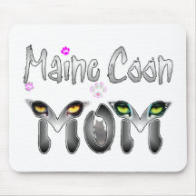 Maine-Waschbär-Katzen-Mamma-Geschenke Mauspad