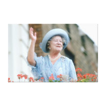 MAJESTÄT Königin Elizabeth, die Königin Mutter 198 Leinwand Druck