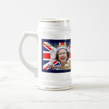 MAJESTÄT Königin Elizabeth II sechzigjähriges Jubl Tee Haferl