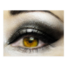 Make-up Kosmetik-Auge Postkarten