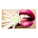 Make-upkünstlerkosmetiklippenweiß-Blume Visitenkarten Vorlagen