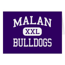 Malan - Bulldoggen - Jüngeres - Harrisburg Illinoi Grußkarte