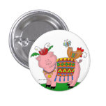 Malanky Schwein-Ukrainer-Volkskunst Anstecknadelbutton
