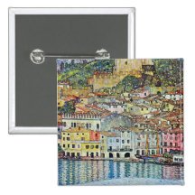 Malcena beim Gardasee durch Gustav Klimt Buttons