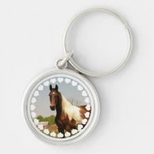 Malen Sie Pferd Keychain Schlüsselanhänger