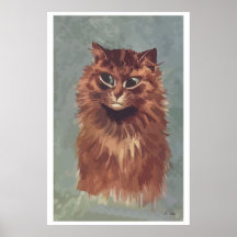 Malendes persische Katze n° 4 Plakatdrucke