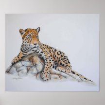 Malerei des Leopard-2 Plakatdruck