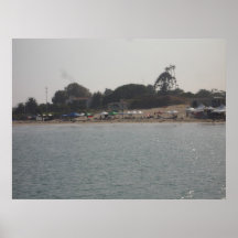 Malibu-Surfer-Zelte Plakat