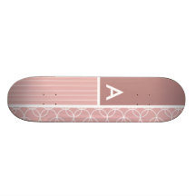 Malvenfarbene Kreise; Kreis-Muster Personalisiertes Skateboarddeck