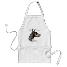 Mamma 2 Dobermannpinscher-(Schwarzes) Schürzen