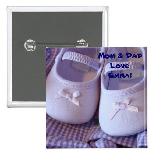 Mamma- u. Vati-Liebe Baby-Name! Knöpfe Säuglings-H Anstecknadelbutton