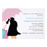 Mamma unter Regenschirm-Babyparty Individuelle Einladung