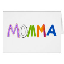 Mammakunst momma Mama-Mutterspaß bunt Karte