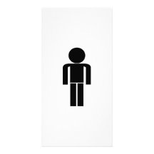 Man Symbol Photo Greeting Card