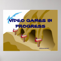 Mancave Videospiele Plakat