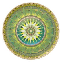 Mandala-Grün Party Teller