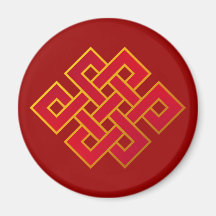 Mandala-Karma-Buddhismus-ewiger Knoten Kühlschrankmagnete