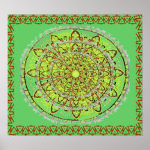 Mandala-Kunst-Plakat