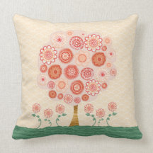 Mandarine-orange Blüten-Baum-ursprüngliches Kunst-