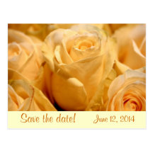 Mandarine-Rose Save the Date, die Postkarte Weddin