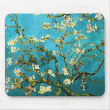 Mandelbaum-Vintage feine Kunst Van Gogh blühende Mauspads