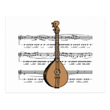 Mandolinen-T-Shirts und Geschenke Postkarte