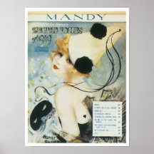 Mandy Vintage Songbook-Abdeckung Posterdrucke