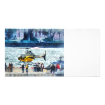 Manhattan-Hubschrauber-Landeplatz Photo Grußkarte