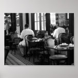 Mann am Tisch New Orleans, Louisiana Posterdrucke
