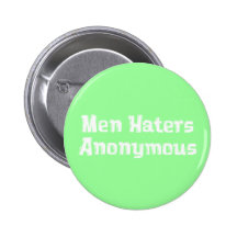 Mann-Hasser-anonyme Geschenke Button