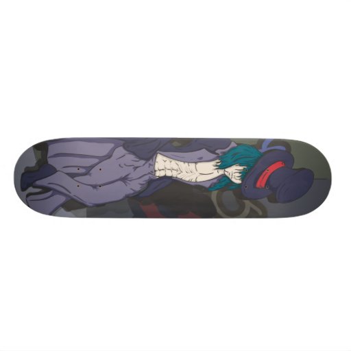 Mann in einem Tophat Skateboard Bretter