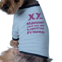 Männer, die kaputten Frauen Hundeshirts