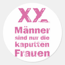 Männer, die kaputten Frauen Runde Sticker