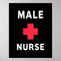 Männliche Krankenschwester Poster