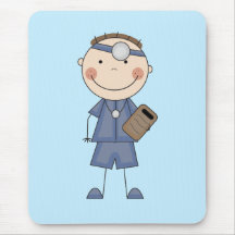 Männlicher Doktor T-shirts und Geschenke Mousepads