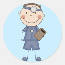 Männlicher Doktor T-shirts und Geschenke Sticker