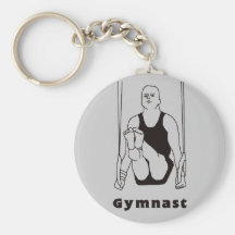 Männlicher Gymnast Keychain Schlüsselband