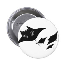 mantarochen manta ray scuba diving tauchen taucher anstecknadelbutton