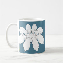 Manx ein-Melken acht (Feiertagsbecher) Kaffeetasse