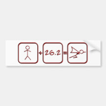 Marathon-Superheld Autosticker