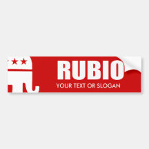 MARC RUBIO 2012 AUTO STICKER