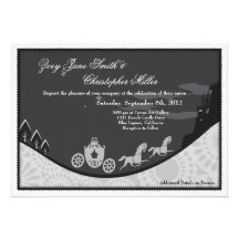 Märchen-Aschenputtel-Thema-Hochzeit laden ein Ankündigungskarte