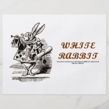 Märchenland-Weiß-Kaninchen Flyer