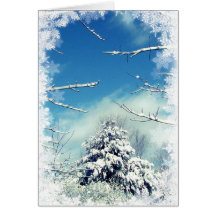 Märchenland-Winter-Sonnenwende Karte