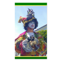 Mardis Gras Clown-Visitenkarten