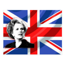 Margaret- ThatcherGewerkschafts-Jack Postkarte